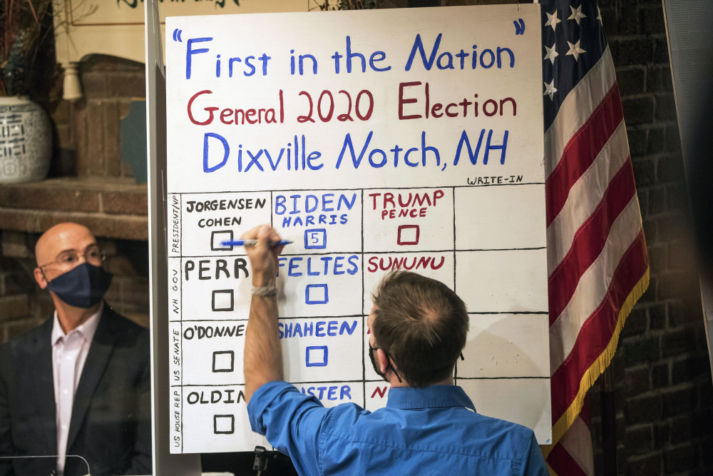 APTOPIX_Election_2020-Dixville_Notch_30346