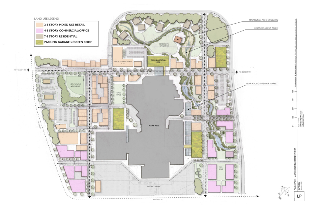Maine Mall redevelopment concept plan