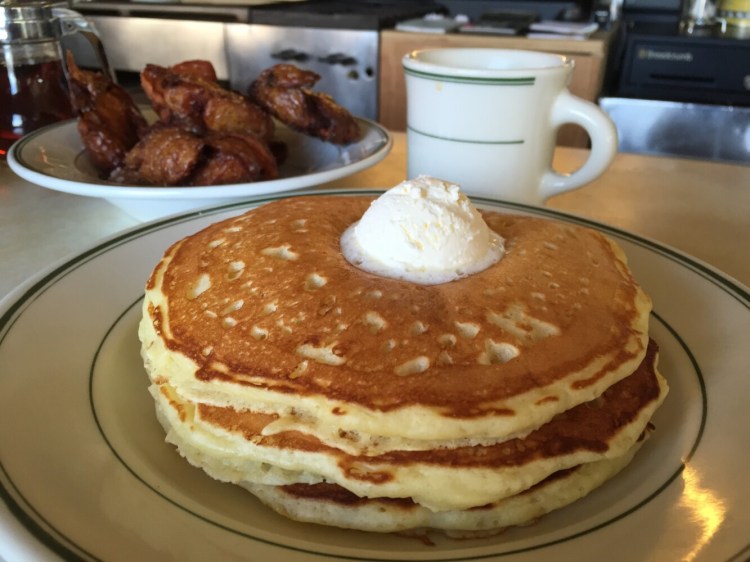 How do we love these Palace Diner pancakes? Let us count the ways. 