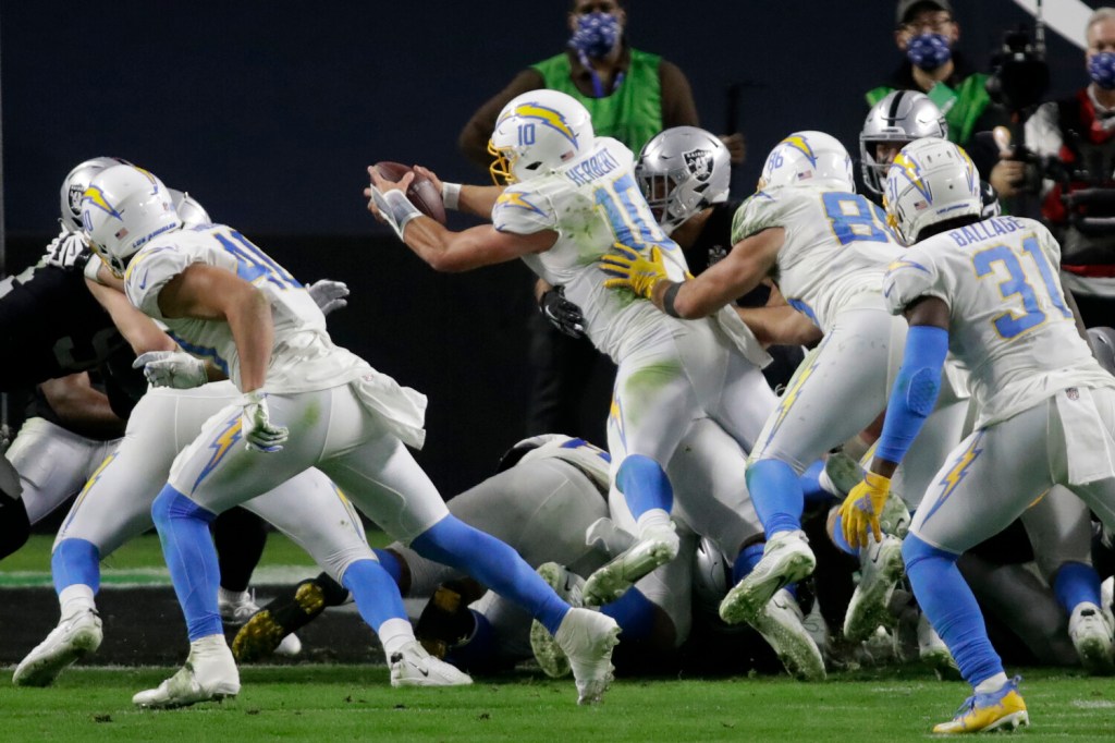 NFL: Justin Herbert and Los Angeles Chargers snap Las Vegas Raiders'  unbeaten run