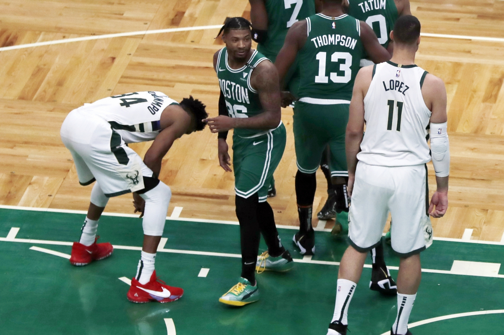 Marcus Smart, Giannis Antetokounmpo