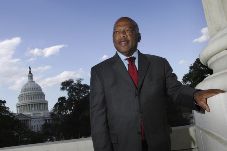 U.S. Rep. John Lewis, D-Ga., poses on Capitol Hill in Washington in October 2007. Lewis, who carried the struggle against racial discrimination from Southern battlegrounds of the 1960s to the halls of Congress, died Friday, July 17, 2020. 