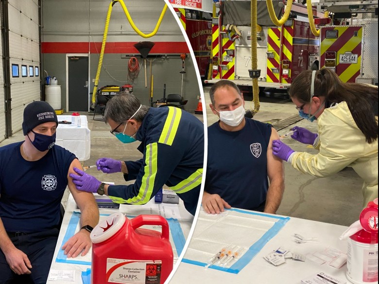 First responders receive COVID-19 vaccine