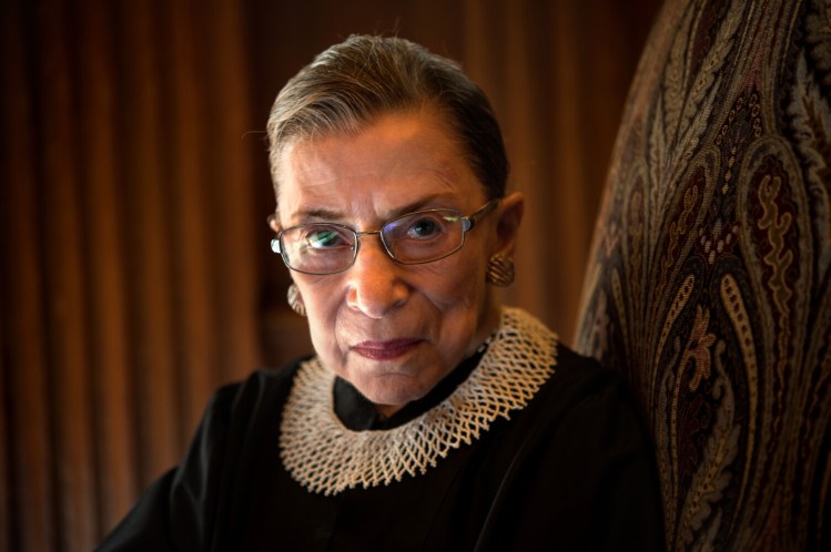 The late Supreme Court Justice Ruth Bader Ginsburg.
