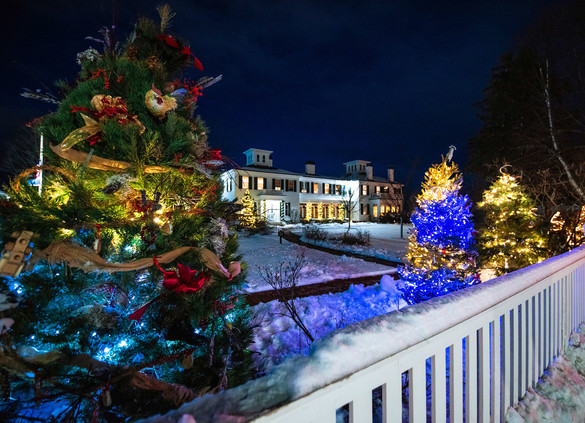 Blaine House holiday display in Augusta.
