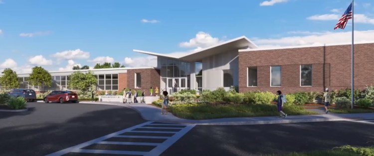 The Presumpscot Elementary School project includes replacing modular classrooms with a new wing, adding a cafeteria and space for music and art.