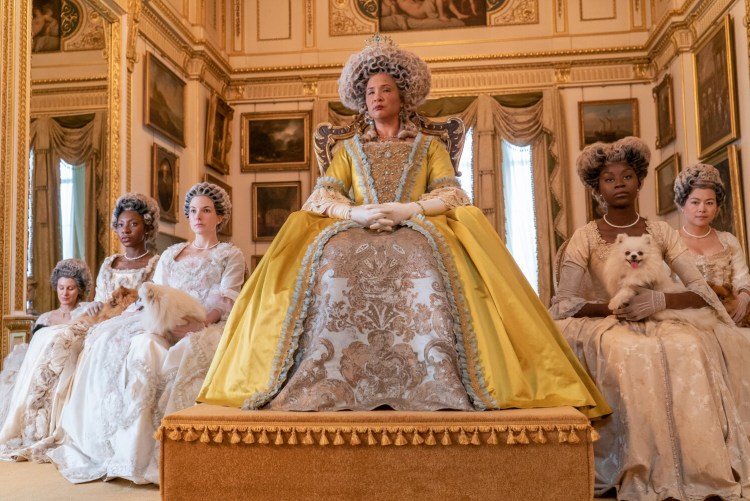 Golda Rosheuvel as Queen Charlotte in "Bridgerton." MUST CREDIT: Liam Daniel/Netflix