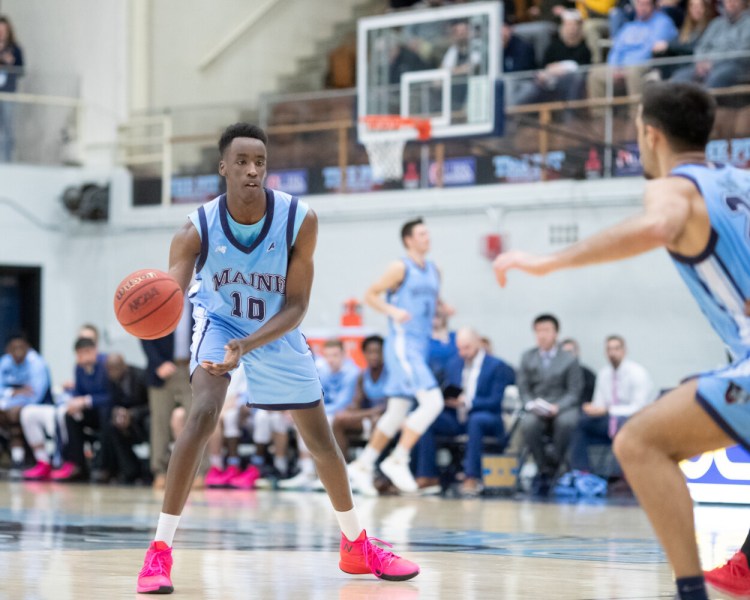 University of Maine junior forward Stephane Ingo was second in the America East Conference last season with 8.6 rebounds per game.