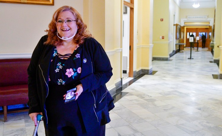 Rep. Shelley Rudnicki, R-Fairfield, at the Maine State House in early January.