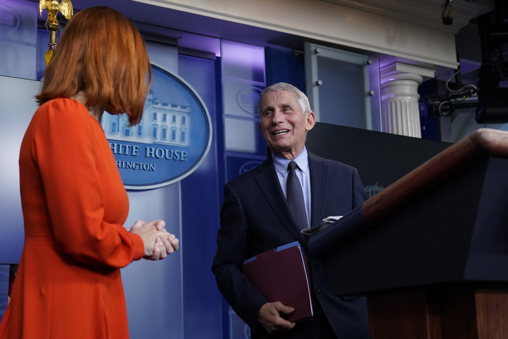 Jen Psaki, Anthony Fauci