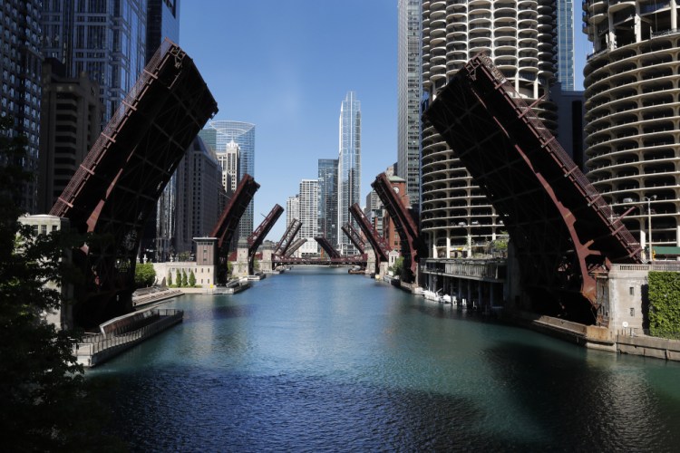 Several street bridges over the Chicago River remain closed in Chicago, after a night of unrest and protests over the death of George Floyd, on May 31. The year 2020 ended in Chicago with more homicides than in all but one year in more than two decades.  As in other cities, Chicago police attribute much of the increase in gun violence to the global coronavirus pandemic and civil unrest that erupted after Floyd died after being forcibly detained by Minneapolis police.