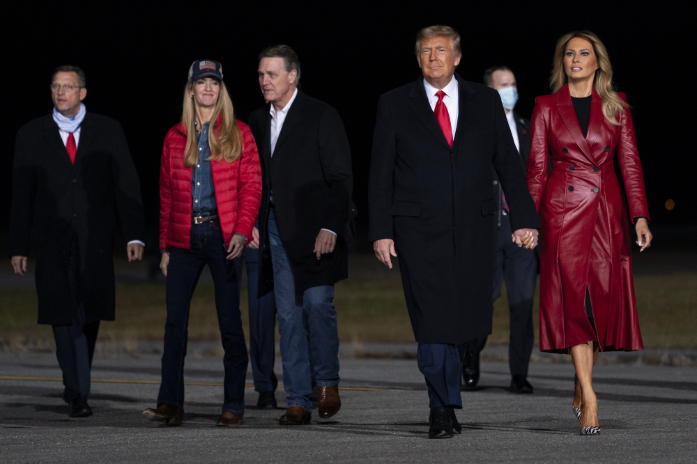Donald Trump, Melania Trump, Kelly Loeffler, David Perdue
