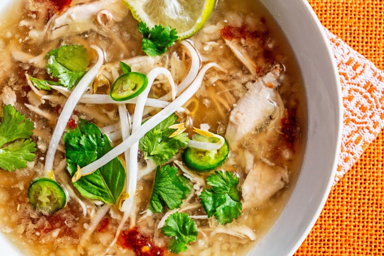 Restorative Chicken and Rice Soup. MUST CREDIT: Photo by Scott Suchman for the Washington Post.