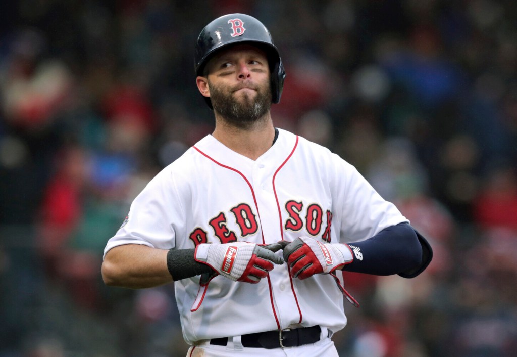 Dustin Pedroia wore 2018 Boston Red Sox World Series uniform to