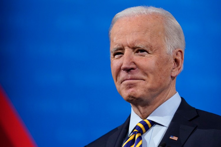President Biden answered questions during a televised town hall event at Pabst Theater on Tuesday in Milwaukee. 