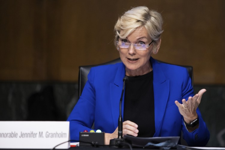 Former Gov. Jennifer Granholm, D-Mich., testifies before the Senate Energy and Natural Resources Committee last month. She won confirmation Thursday as U.S. energy secretary. 