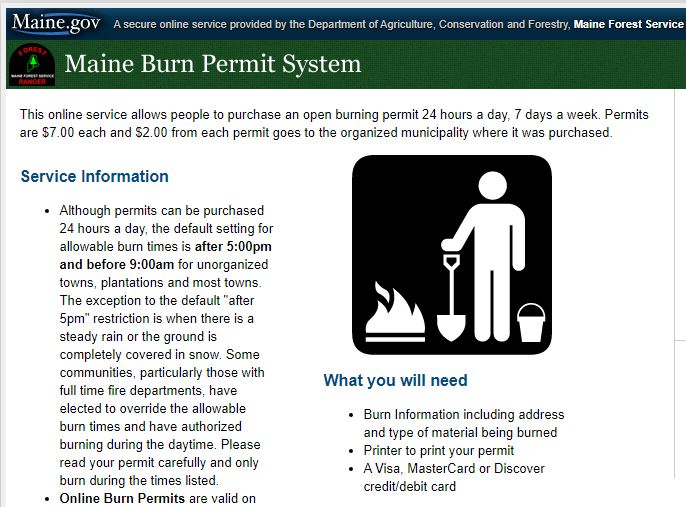 Legislature may eliminate the 7 fee for online burn permits
