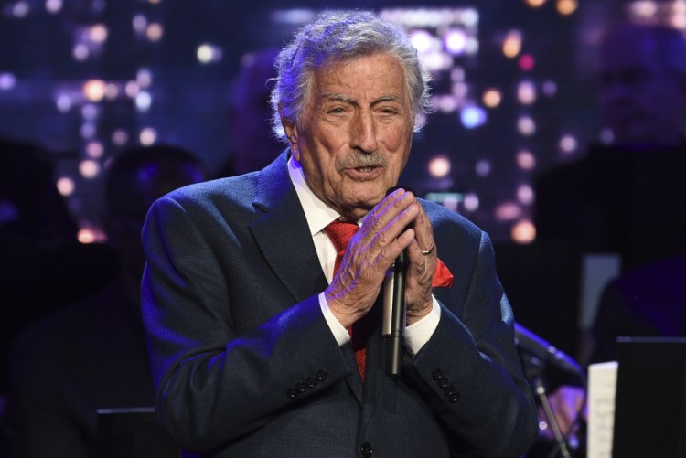 Singer Tony Bennett performs at the Statue of Liberty Museum opening celebration in New York on May 15, 2019. Bennett's family revealed that the crooner was  diagnosed with Alzheimer’s disease four years ago.  