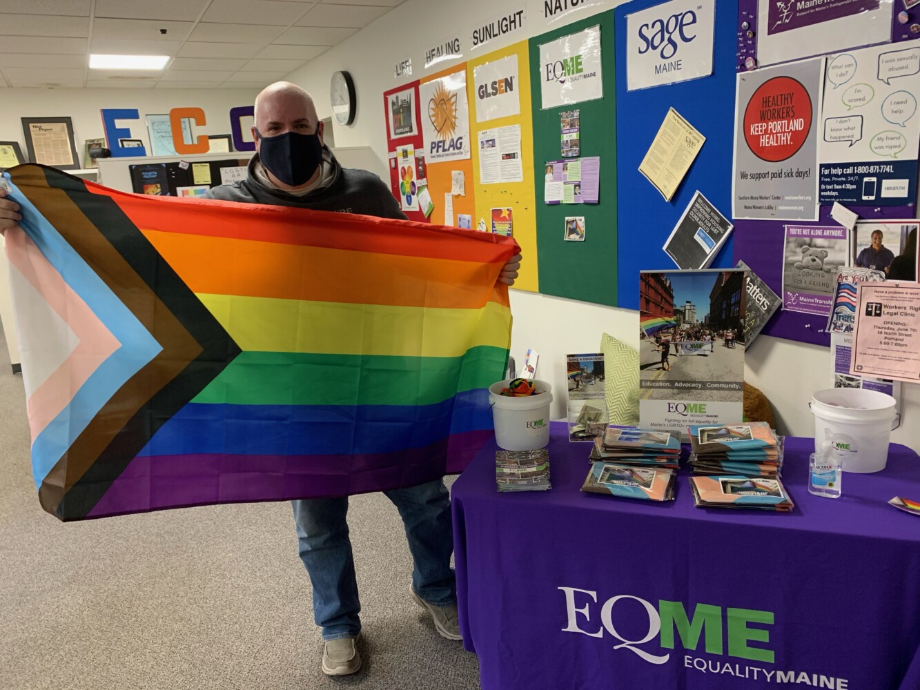 Equality Maine Annual Pride Night game at the Maine Mariners