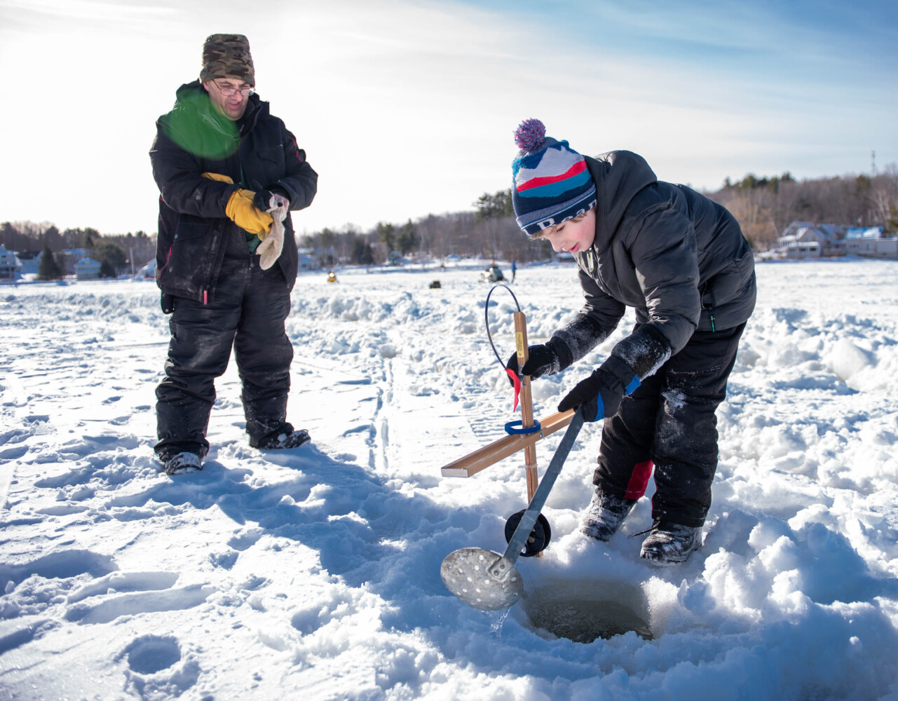 Photo Album: Ice fishermen come out for annual derby in Wilton