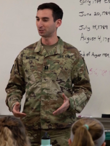 Capt. Jonathan Bratten, command historian for the Maine National Guard, selected as the U. S. Army Center of Military History's first Scholar in Residence.