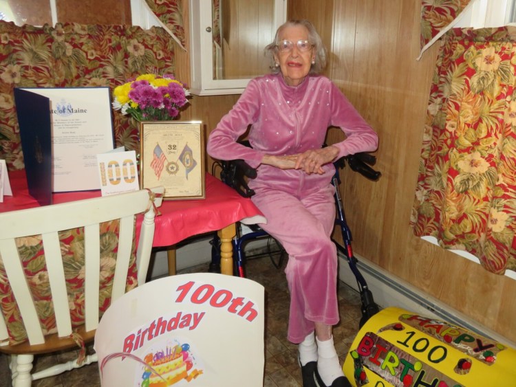 Arlene Hoyt of Anson celebrated her 100th birthday Feb. 13.