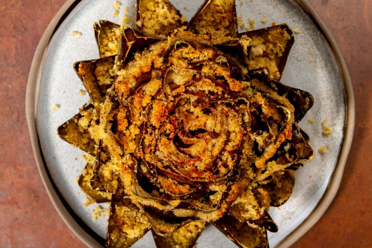 Stuffed Artichokes. MUST CREDIT: Photo by Laura Chase de Formigny for The Washington Post.