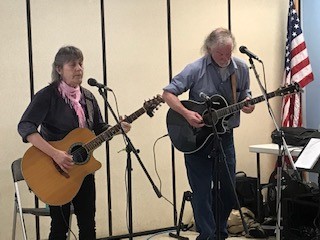 Damariscotta Open Mic performance by Sylvia Tavares and John Couch.