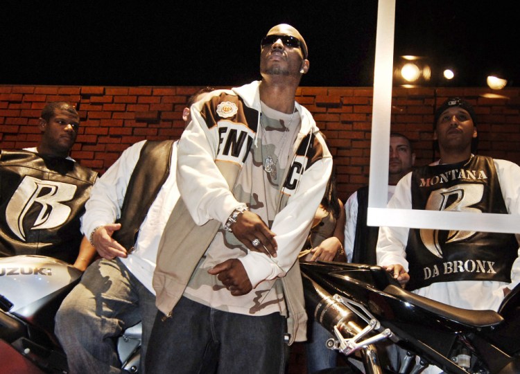 DMX, whose real name is Earl Simmons, performs following the announcement of his record label change to Sony Music in New York on Jan. 13, 2006. 