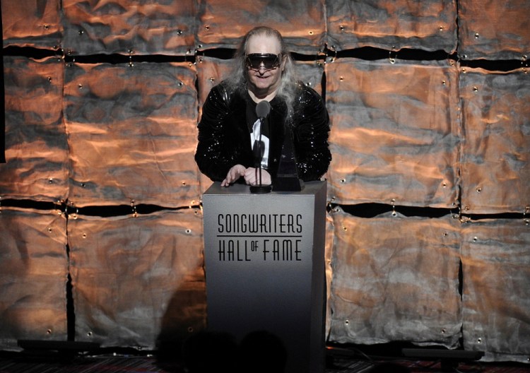 Inductee Jim Steinman speaks at the 2012 Songwriters Hall of Fame induction and awards gala in New York on June 14, 2012. Steinman, the Grammy-winning composer and playwright who wrote Meat Loaf's best-selling “Bat Out Of Hell" debut album as well as hits for Celine Dion, Air Supply and Bonnie Tyler, has died, at 73. 