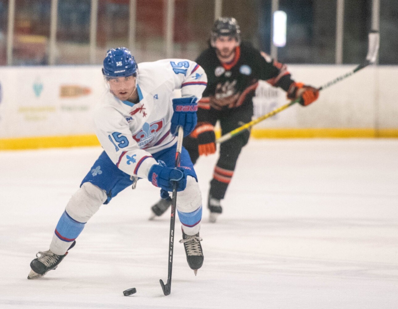 Connor Wood skates with the Maine Nordiques, Sports