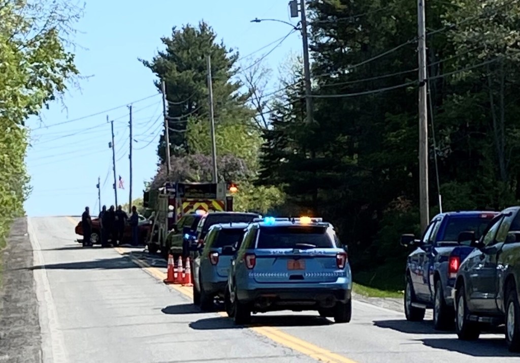 Injury reported after headon crash on Main Street in Clinton