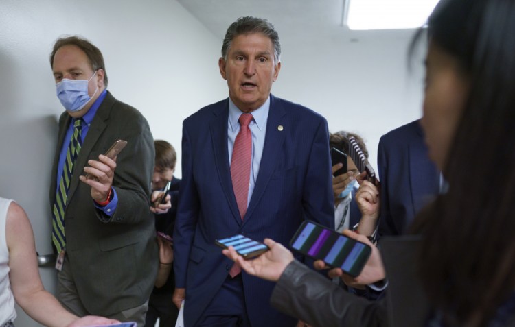 Sen. Joe Manchin, D-W.Va., says lawmakers should focus their energies on revitalizing the landmark Voting Rights Act, which was weakened by a Supreme Court decision in 2013.