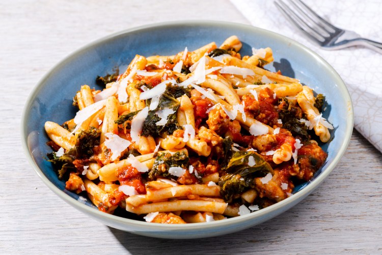 Turkey and Kale Ragu. MUST CREDIT: Photo by Laura Chase de Formigny for The Washington Post.
