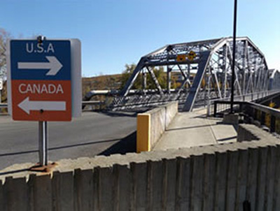 The border crossing at Maine's Madawaska-Edmundston Bridge