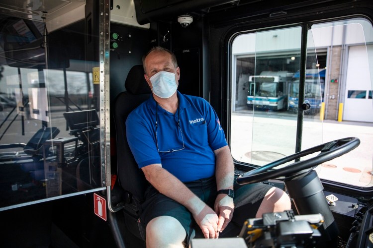 Ed Knutson, a driver for Greater Portland Metro, said some riders have tried to explain to him that masks are no longer required on the bus because the state of emergency in Maine has been lifted.