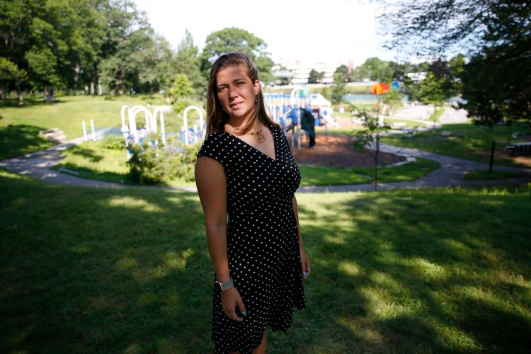 PORTLAND, ME - JULY 28: Sara Lopez is the founder of Match2Play, an app designed to connect families and local businesses with similar interests. (Staff photo by Derek Davis/Staff Photographer)