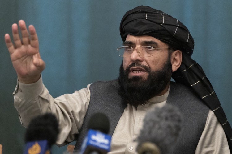 Suhail Shaheen, Afghan Taliban spokesman and a member of the negotiation team, shown in March, said Thursday, “I want to make it clear that we do not believe in the monopoly of power because any governments who (sought) to monopolize power in Afghanistan in the past, were not successful governments." 