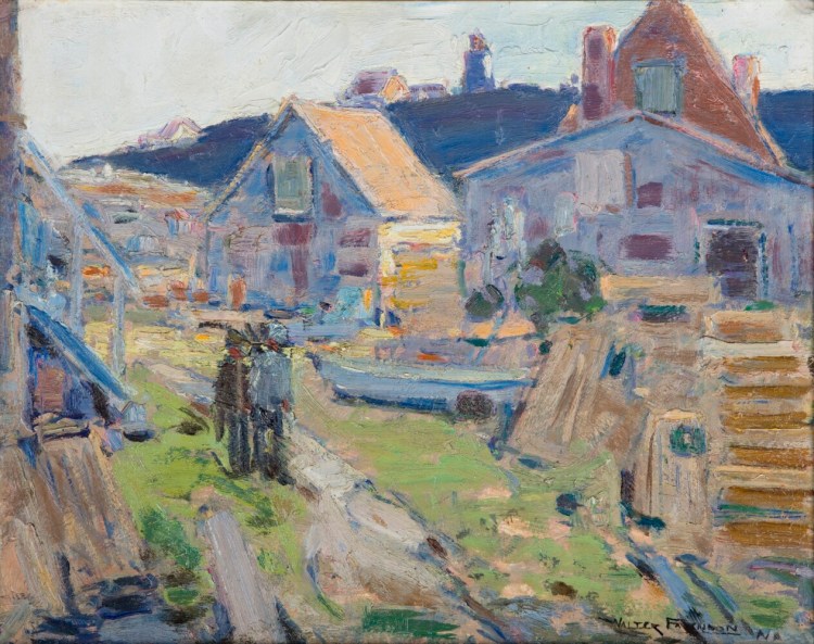 Walter Farndon, "Road to Fish Beach, Monhegan," 1930s. Collection of Carol A. and Robert L. Stahl.