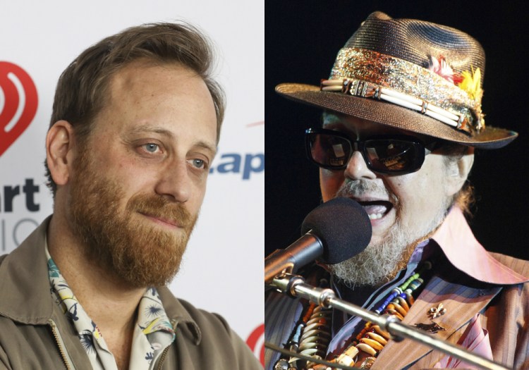 Dan Auerbach of the Black Keys, left, and Mac Rebennack, in his stage persona as Dr. John.