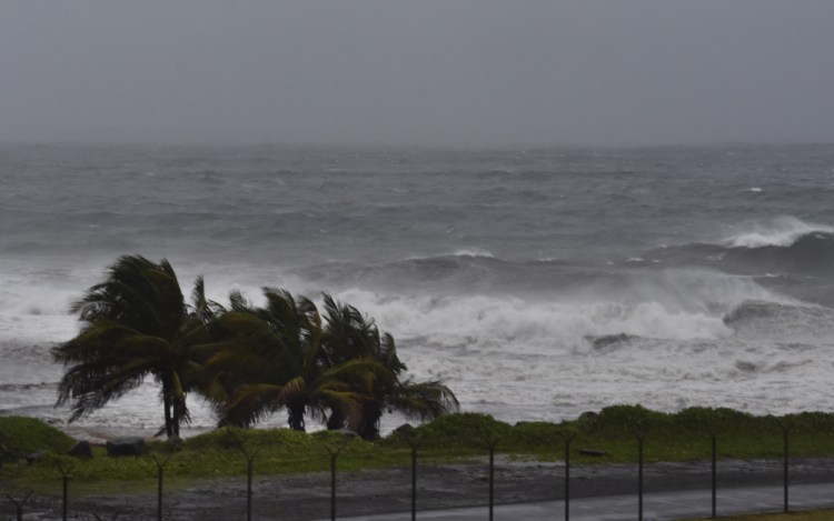 Hurricane Elsa approaches Argyle, St. Vincent, on Friday. 