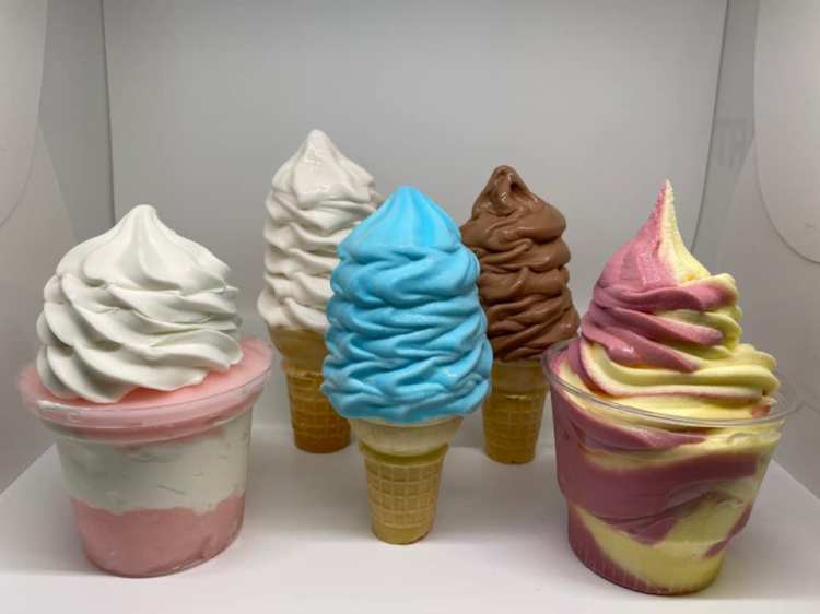 This season the B&R Dairy Bar in Gray added 30 flavors of vegan soft serve.