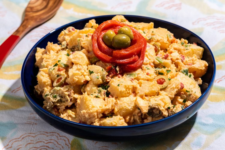 Puerto Rican Potato Salad. MUST CREDIT: Photo by Laura Chase de Formigny for The Washington Post.