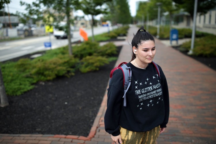 Rachael Zucker, 21, a student at University of Southern Maine, said she agreed with the University of Maine System's decision to require COVID-19 vaccinations for all students who are on campus this fall. 