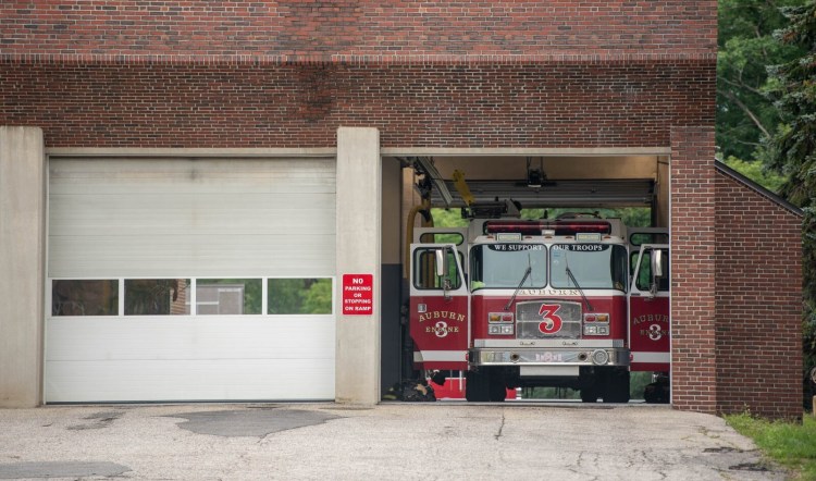 An Auburn fire truck sits ready for an emergency. Fire and EMS face a looming crisis as the COVID-19 vaccine mandate threatens to create exodus of staff.