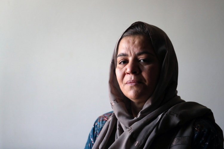 PORTLAND, ME - AUGUST 27: Masuma Sayed, a member of Maine's Afghan-American community, who is struggling to help family members flee Afghanistan before Aug. 31. (Staff photo by Ben McCanna/Staff Photographer)
