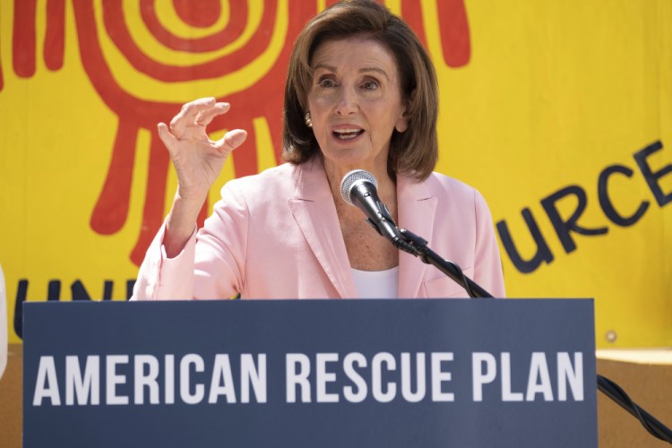 With most of President Biden's domestic agenda at stake, it's unimaginable that House Speaker Nancy Pelosi, D-Calif., shown this month, would let her own party's centrists deal him an embarrassing defeat.