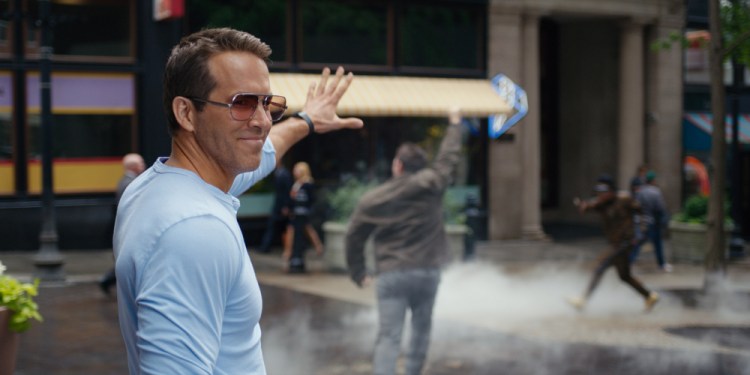 Ryan Reynolds in a scene from "Free Guy." Enthusiasm for the film was so high that  Reynolds announced Saturday that Disney wants a sequel. 