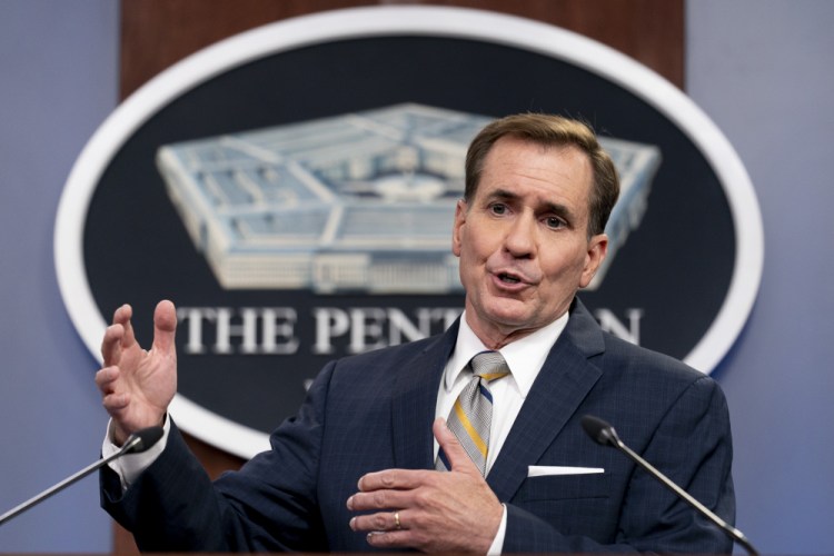 Pentagon spokesman John Kirby said on Thursday, "This is a temporary mission with a narrow focus.”  

