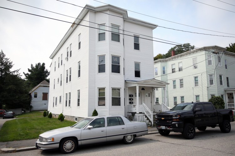 BIDDEFORD, ME - SEPTEMBER 15: 26 Union Street in  in Biddeford, the site of a fatal shooting on Tuesday afternoon. (Staff photo by Ben McCanna/Staff Photographer)